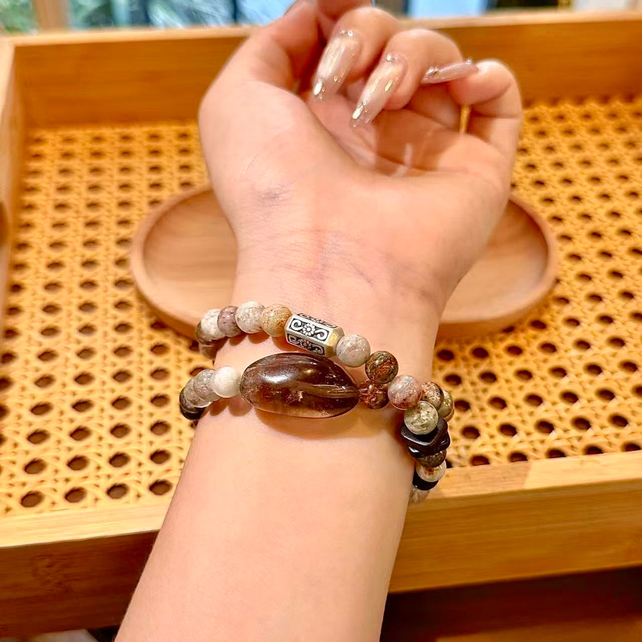 Double Wrap - Phantom Smoky Quartz (GCU03)