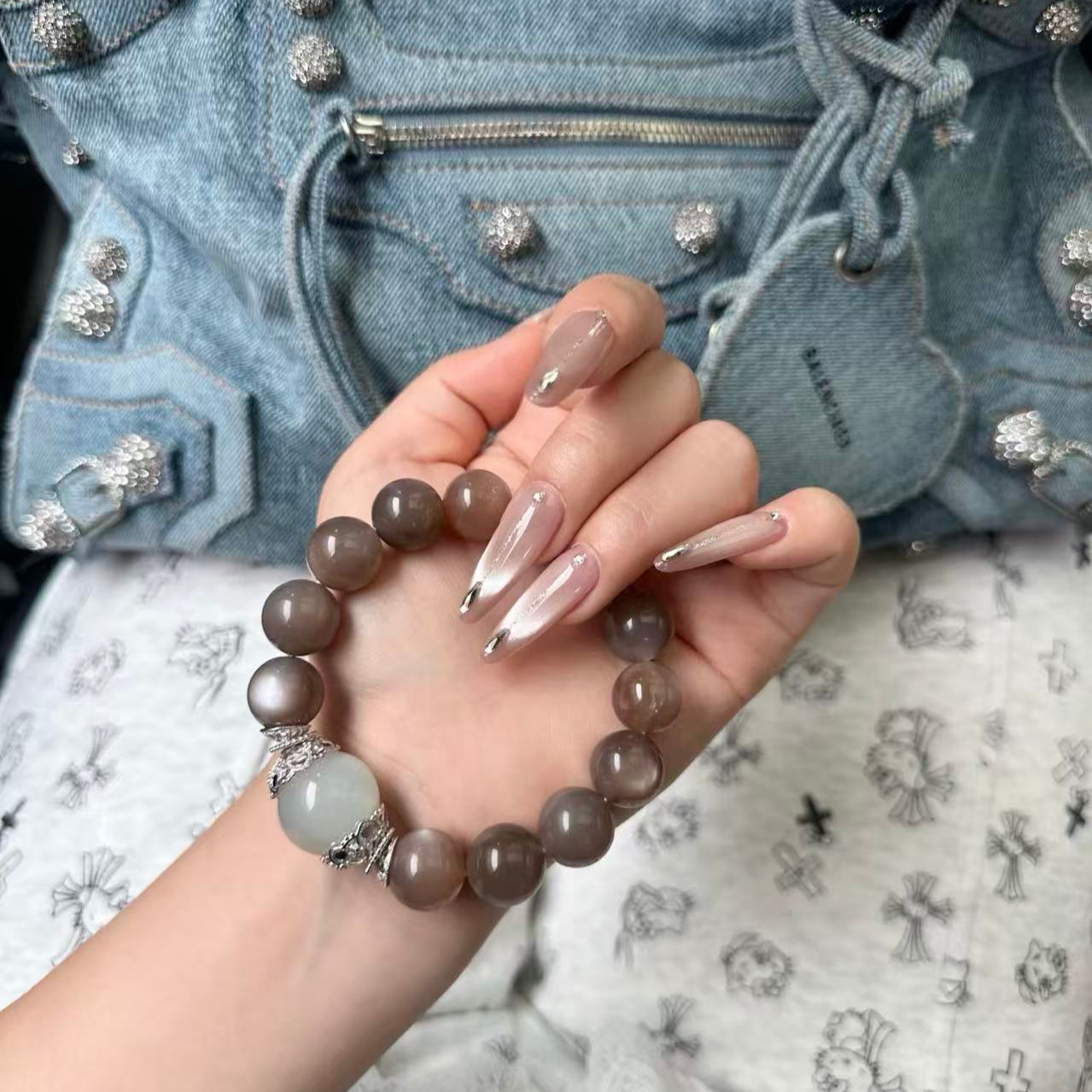 Premium - Moonstone & White Moonstone (X07)