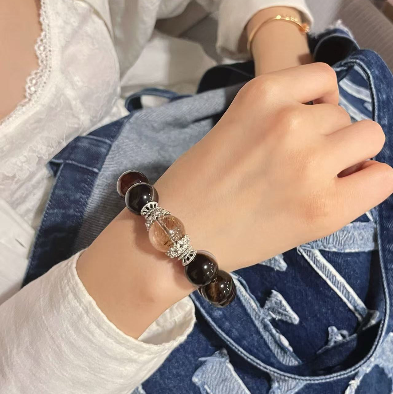 Premium - Wealth Keeper Agate & Cross-Star Rutilated Quartz (X05)