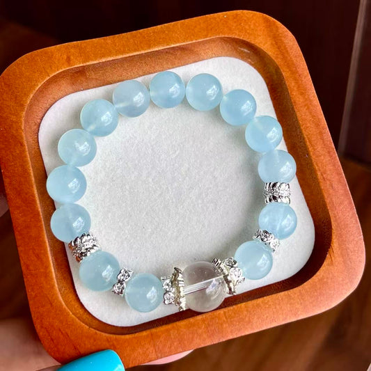 Aquamarine & White Quartz (BAC894)