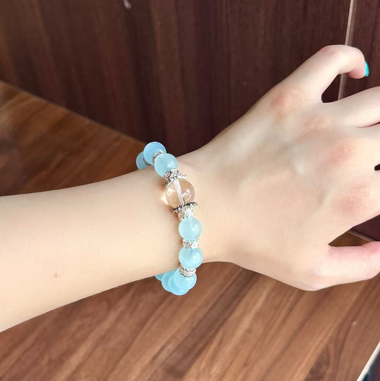 Aquamarine & White Quartz (BAC894)