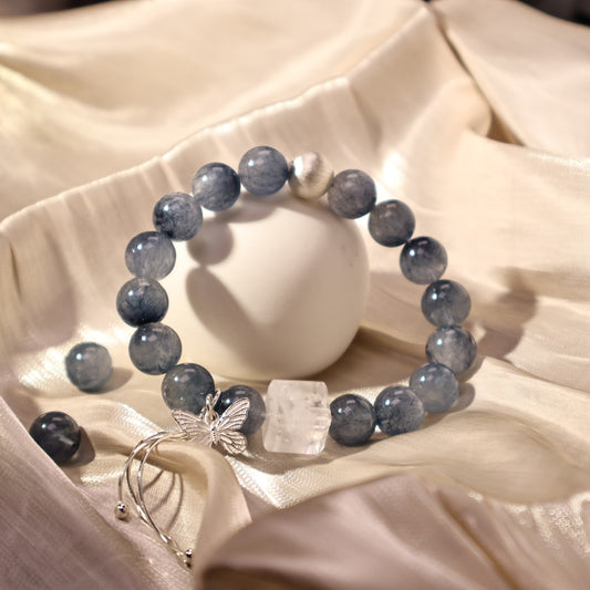 Aquamarine & White Phantom Quartz (GCU09)