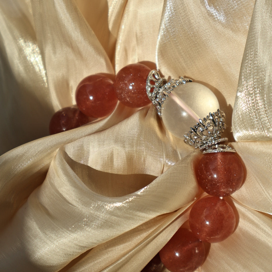 Premium - Strawberry Quartz & White Quartz (X11)