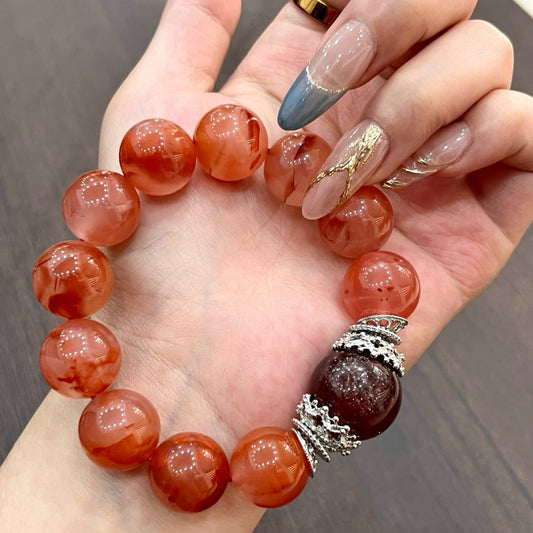 Premium - Red Rutilated Quartz & Strawberry Quartz (X19)