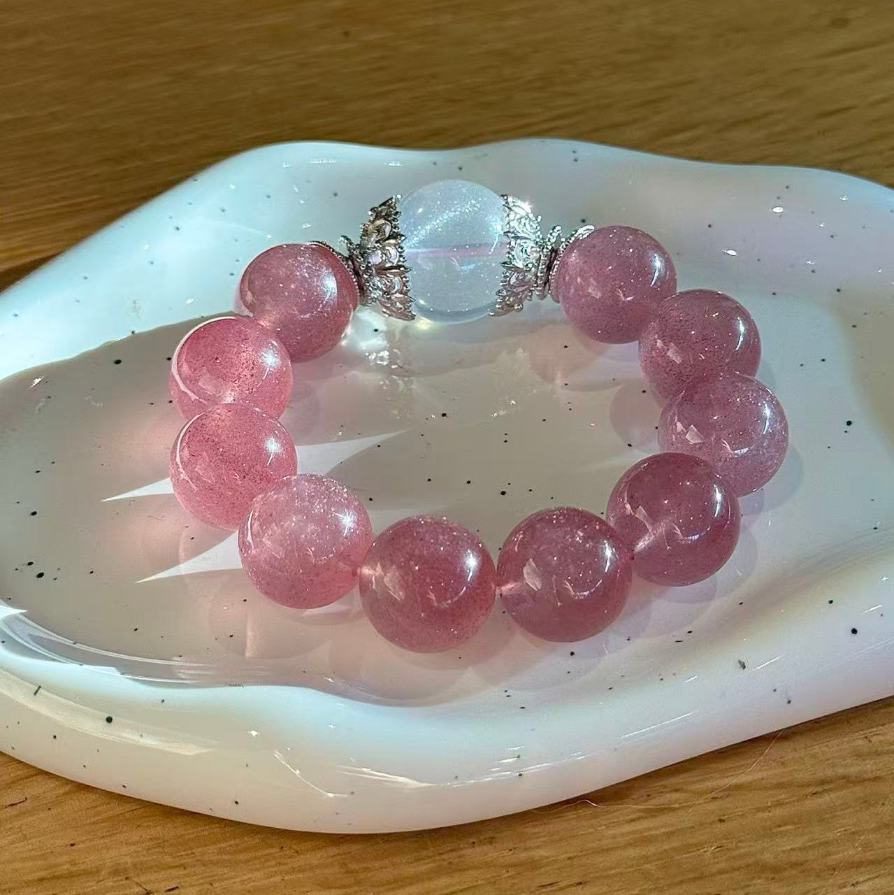 Premium - Strawberry Quartz & White Quartz (X11)